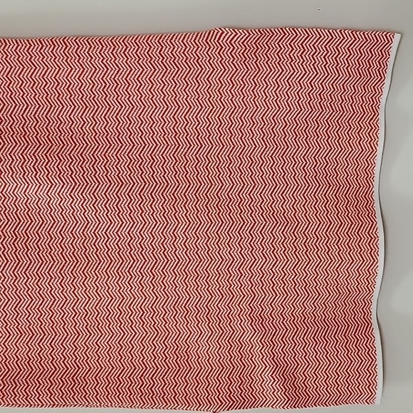 Tory Burch Sport Sleeveless Knit Top Orange White Chevron Size XS - Picture 12 of 17